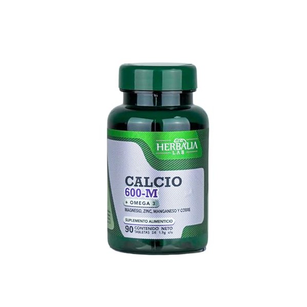 Calcio 600-M con Omega 3 - Carbonato de Calcio -