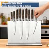 Fimaten Magnetic Knife Block Stand Without Knives 12 Inch Silver