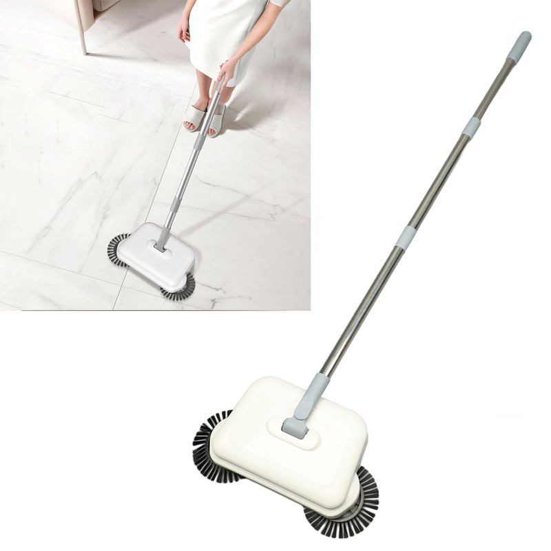 Hand Push Sweeper Professional Efficient 360 Degree 2 in 1