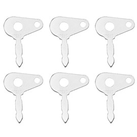 VOANZO 6PCS Universal Spare Keys for Ignition Switch - Compatible with Tractors Heavy Equipment for Reliable Operation