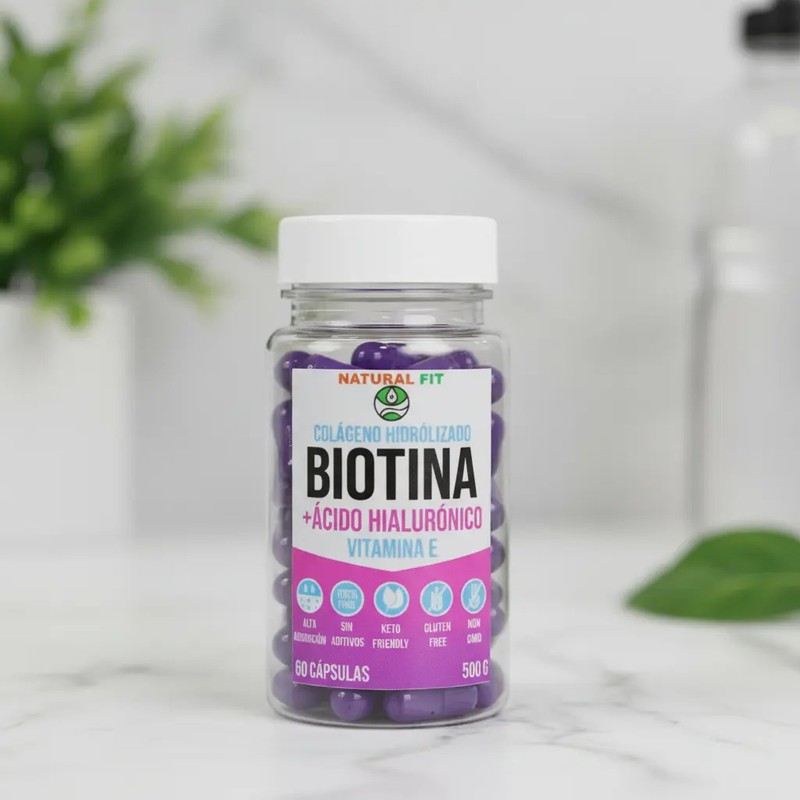 Biotina Ácido Hialunico Vitamina E 60pz
