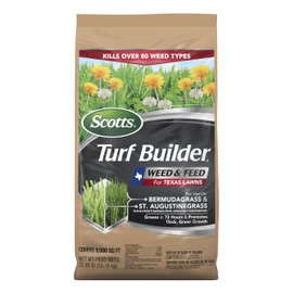 Scotts Turf Builder Weed & Feed for Texas Lawns, Weed Killer Plus Lawn Fertilizer, 8,000 sq. ft., 22.40 lbs.