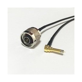 N Male Plug Switch MS156 Right Angle pigtail cable test probe leads RG174 20CM 8" Ships Quickly From USA