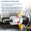 12mm to 14mm Aluminum Plum Flexible Shaft Coupling, D30 L35