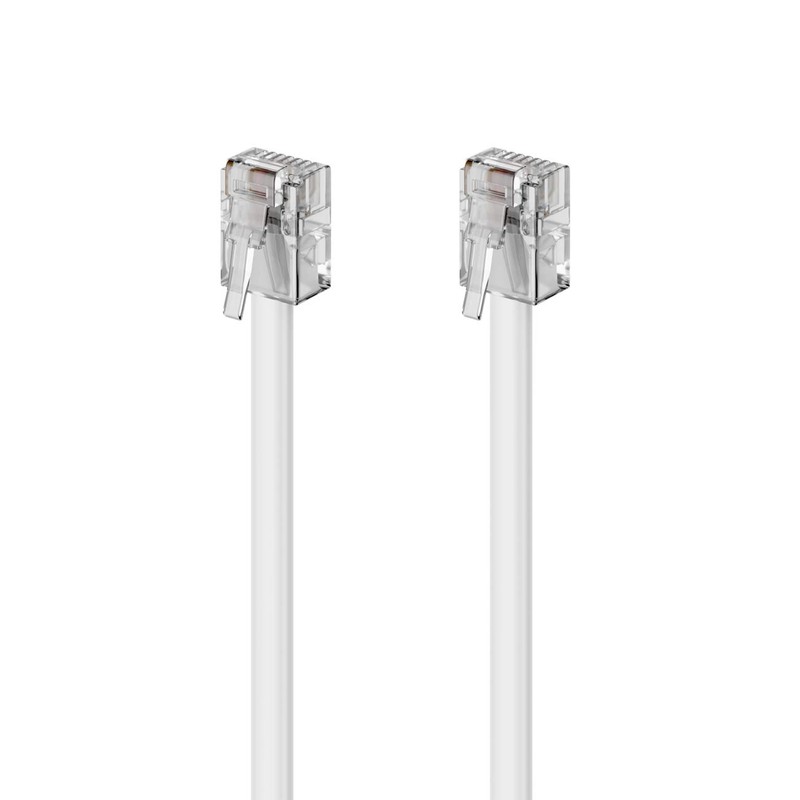 deleyCON 2 m Telephone Cable RJ11 Modular Cable 6P4C Western