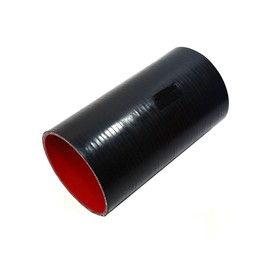 TMKOOL 8" Length 4-Ply Reinforced High Temp 5" ID Straight Coupler Silicone Hose (BLACK, 5'')