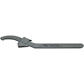 Stahlwille 12910-2 GR.2 Adjustable Hook Spanner, 1.8 - 3.5 inches (45 - 90 mm)