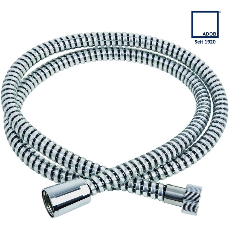 ADOB shower hose, 1.60 m, 2 way brass chrome connection,