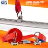 1 x 2-Piece Lashing Strap with Clamping Lock for Airline