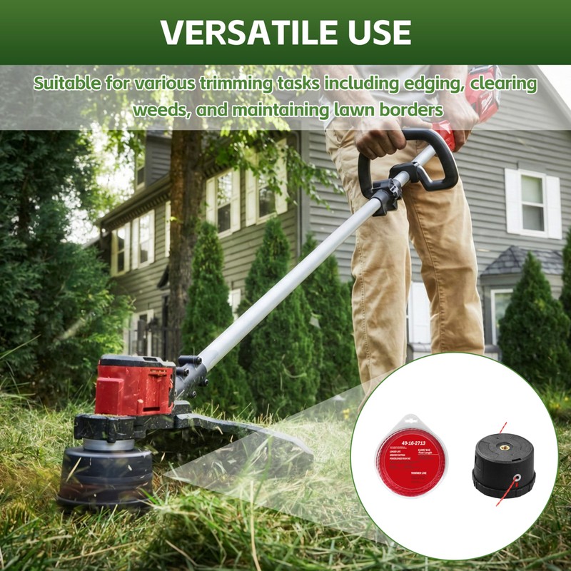 TOKDOOT 49-16-2714Weed Eater Head with Trimmer Line for Milwau-kee Trimmer