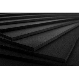 CleverDelights 8 x 12 Inch Black Foam Sheets - 10 Pack - 1/4" (6mm) Extra Thick Craft Sheets