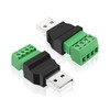 XMSJSIY USB Screw Terminal Block Adapter Connecotr USB 2.0 A