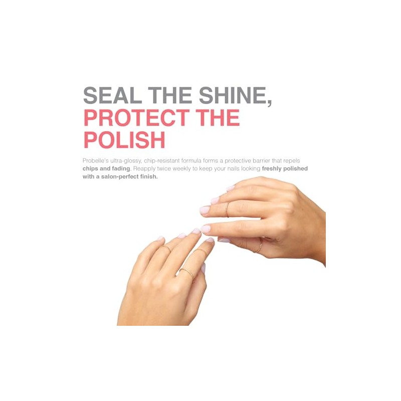 Probelle Top Coat Sealer - Capa Superior de Esmalte de