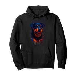Colorful Rottweiler Pullover Hoodie