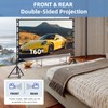 TOWOND Projector Screen and Stand,Towond 150 inch Indoor Outdoor Projection