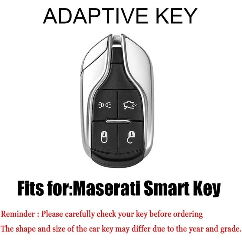 TECART Key Fob Cover Fit For Maserati Ghibli Soft TPU