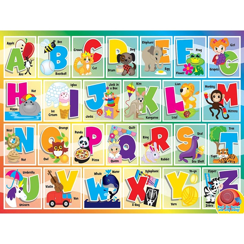 Masterpieces 24 Piece Sing-A-Long Alphabet Sound Floor Puzzle For Kids