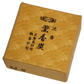 Gyoshodo Incense Incense Incense Agarwood Incense Coal, Square Shape, Small 20 Sheets #862