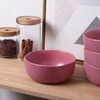 Stone Lain Stoneware Dish Set, 4 Bowls, Tom - Pink