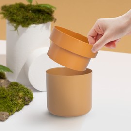 ISLANDSAFE Diversion Safe, Secret Hidden Key Safe Lock Box, Flower Pot Key Holder for Outdoor, Garden, Home, Office, Yard Hiding Vault Cash, Plants Not Include (Matte Terracotta)