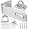 Litensh 3 Inch Stainless Steel Door Locks Hasp Latch with