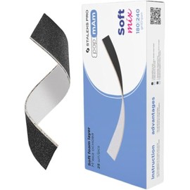 STALEKS EXPERT papmAm DFCEMIX-20-180/240 Soft Double-Sided Interchangeable File Sheets, Grit 180/240 g