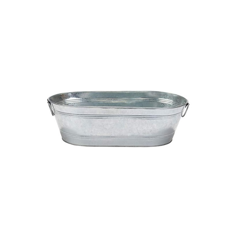 Little Giant Galvanized Oval Tub (7.5 Gallon) Versatile Utility Metal