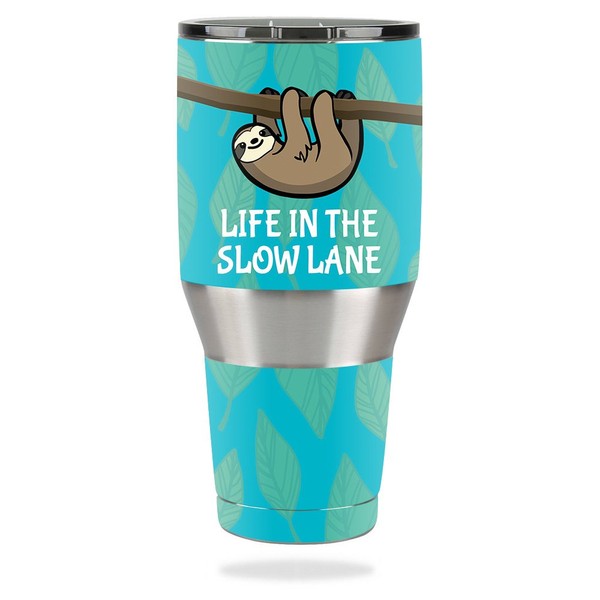 MightySkins Skin Compatible with Ozark Trail 40 oz Tumbler – Slow Sloth | Protective, Durable, and Unique Vinyl Decal wrap Cover | Easy to Apply, Remove, and Change Styles | Made in The USA