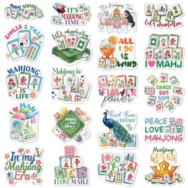 Xuhal 20 Pcs Mahjong Mini Mahjong Fridge Magnet Funny Mah Jong Refrigerator Magnet Sticker for Mah Jong Decor Home Kitchen Birthday Party Favor Gifts