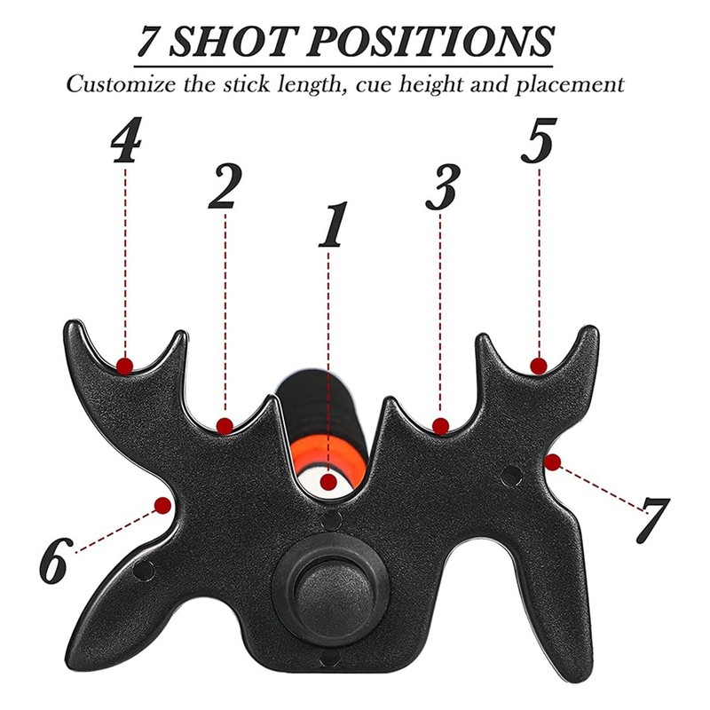 Povxlum Retractable Billiard Cue Stick Bridge with Bridge, Billiard Pool