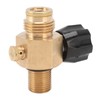 G1/2 14 CO2 Cylinder Refill Adapter Bottle Connector with Black