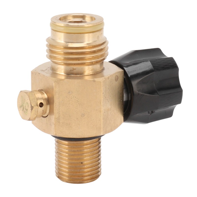G1/2 14 CO2 Cylinder Refill Adapter Bottle Connector with Black
