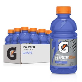 Gatorade Fierce Thirst Quencher, Grape, 12 Ounce Bottles (Pack of 24)