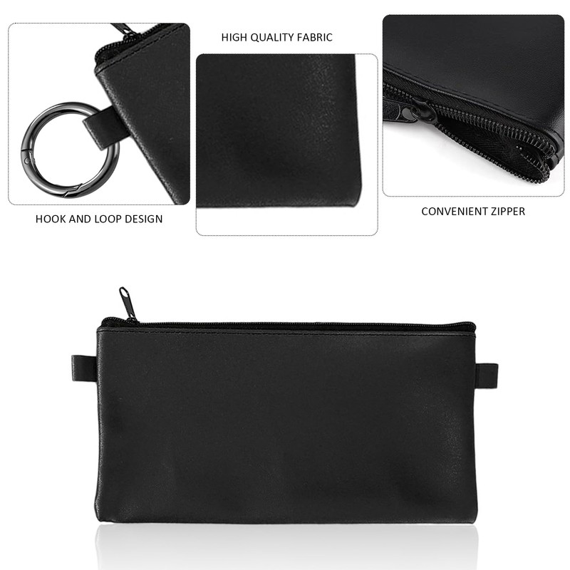3 Double-Ear Bags, 3 Spring Rings, Portable Wallet Coin Purse,