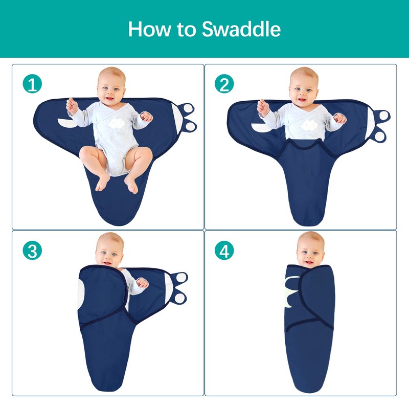 Biloban Baby Swaddles 0-3 Months for Boy & Girl, Cotton