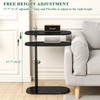 GENDLTHIJ C Shaped End Table for Couch, C Table End