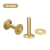 QUARKZMAN Set of 10 Brass Rivets and Cutters 10 x