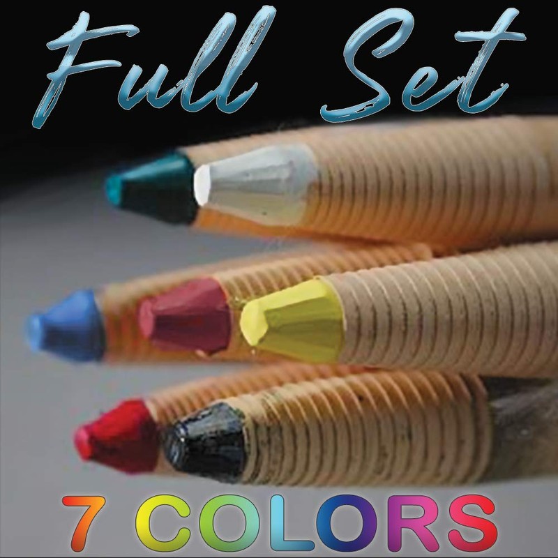 Phano China Markers Wax Pencils - Full Set of 7