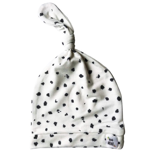 BG Mini Baby Beanie Hat Top Knot Stretchy Soft Adustable