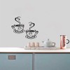 COYUN 2 x Wall Stickers, Coffee Wall Stickers, Coffee Cup,