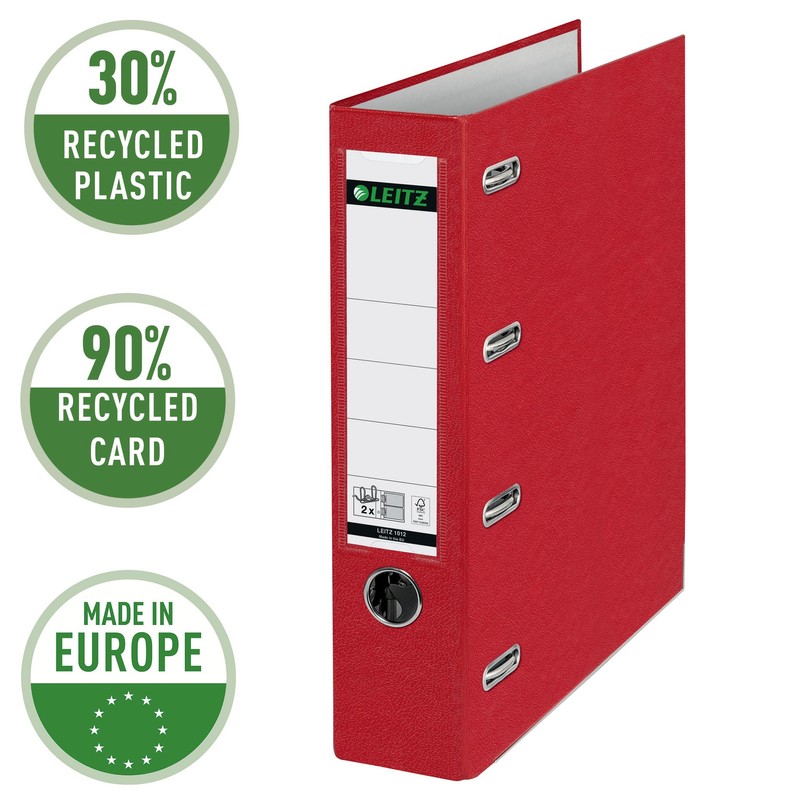 Leitz 10120025 Double Lever Arch File with Slits 2 x