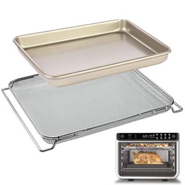 Air Fryer Basket for Ninja Air Fryer Oven, Replacement Air Fryer Tray Air Fryer Pans Air Fryer Accessories for Ninja DT251 Foodi 10-in-1 Smart XL Air Fry Oven Ninja Foodi Accessories