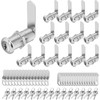 Cylinnda Cabinet Lock Set, 1-1/2" Long Keyed Alike Cam Locks,