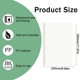 Pack of 10 A4 Sliding Bar Binder, Plastic A4 Sliding Bar Binder, Folder Slider, A4 Plastic Report Covers, A4 Slide Binders, A4 Sliding Bar Binders, Green