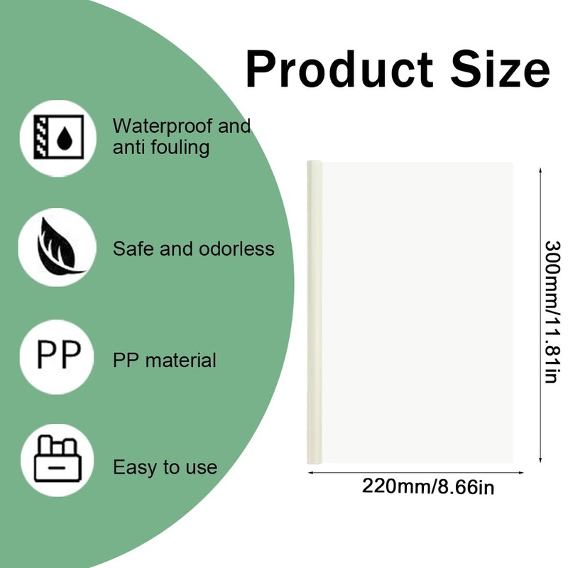Pack of 10 A4 Sliding Bar Binder, Plastic A4 Sliding