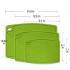 liflicon Silicone Thick Cutting Boards Mats Set of 3 Foldable