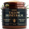 Tallow and Honey Balm for Face, Beef Tallow for Skin,