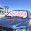 DBBXHZJY Pink Cow Print Sun Shade for Windshield Foldable Front