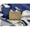 Nicole Miller Queen Duvet Cover Chinoiserie Eastern Floral Vines Navy