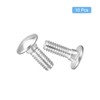 sourcing map 1/4-20x3/4" Carriage Bolt, 10pcs Round Head Square Neck